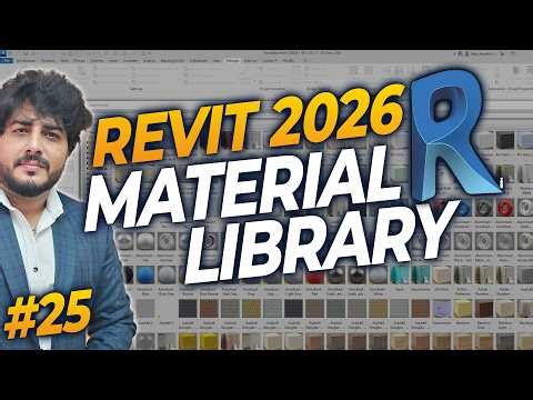 Day 25 | Material Library & Asset Browser in Revit Architecture 2026 (Hindi)