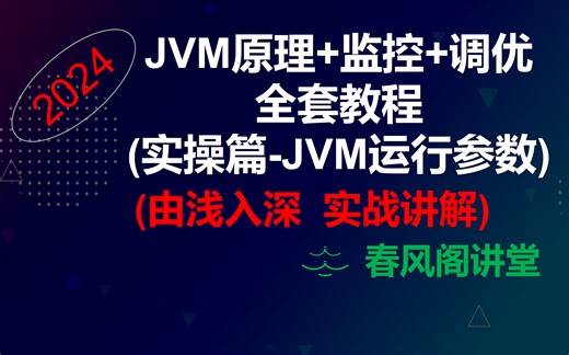 JVM运行参数)最新30小时 JVM原理&监控&调优全套教程【JVM运行参数 -X -XX】