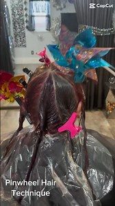 Pinwheel Hair Technique Vancouver WA Bee Sam Beauty