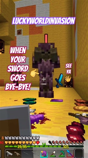Saga of the hit box! LUCKY WORLD INVASION! CO-OP #minecraft #onlinecoop #gaming #funny