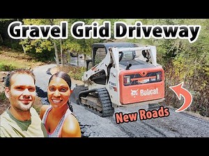 DIY gravel driveway using road bond and the most cost effective gravel grid we found online [Vevor]