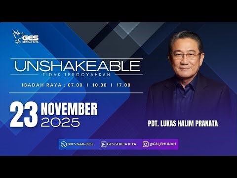 IBADAH RAYA ONLINE 2 GES GEREJA KITA 23 NOVEMBER 2025 PDT. LUKAS HALIM PRANATA 10.00