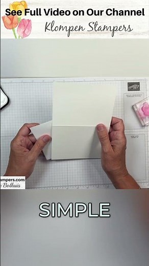Simple Stamping: SIP Cards (Stamps, Ink, Paper) Made Easy #shorts