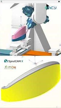 SprutCAM Milling 5 Axis Wood Working Simulation #sprutcam #encycam #woodworking #cadcamcnc #alphacam
