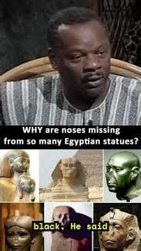 Why are the noses remove from Egyptian statues asked by Ishowspeed in Egypt #hiddenhistory