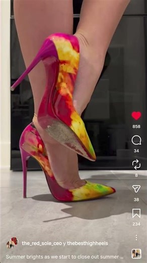 Christian Louboutin So Kate high heels, trying on!