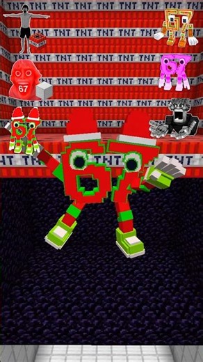 67 Lore Italian Brainrot INSANE JUMP CHALLENGE😍 P.11 #shorts #minecraft