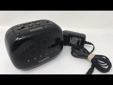 ⏰📻📚#Manual-#Capello Sleep and Charge AM/FM Clock Radio-Model CR-22
