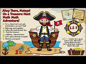 Pirate Math Treasure Hunt: Add, Subtract, and Find the Gold! "Ahoy, Math Mateys The Treasure Awaits