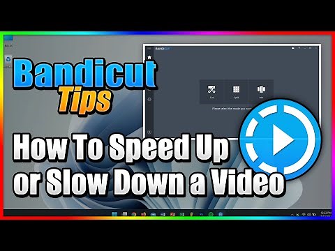How to speed up or slow down a video