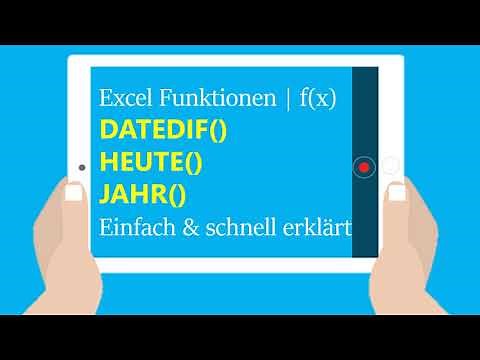 Excel: Alter berechnen aus Geburtsdatum [mit&ohne DATEDIF]