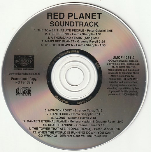 Various - Red Planet - Soundtrack