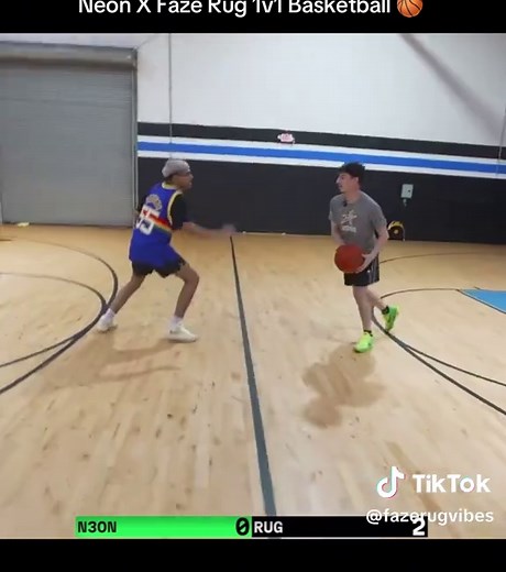 Neon X @FaZe Rug 1v1 Basketball Game Highlights 🔥 || #fyp #trending #viral #fazerug #brawadis