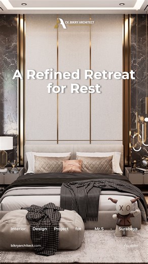 CV. Bikry Architect on Instagram: "Desain kamar tidur modern yang mengedepankan ketenangan dan kualitas ruang. Garis bersih, nuansa hangat, dan pencahayaan lembut membentuk atmosfer elegan yang mendukung kualitas istirahat. — Make your dream come true with us — Konsultan Arsitek Online — Melayani Seluruh Indonesia 📞 +62 811-2890-0933 🌐 bikryarchitect.com 📘 Facebook CV. Bikry Architect ▶️ YouTube Bikry Architect 🎵 TikTok @Bikryarchitect #desaininterior #desainrumahmodern #desainkamartidur #in