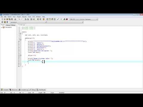 Calculadora en Lenguaje C++ (DEV C++) 2017