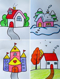 16K views · 174 reactions | How to Draw a House with Simple Step-By-Step Instructions | Simple Drawings | Facebook