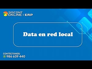 Trabaja en red local con Siscont