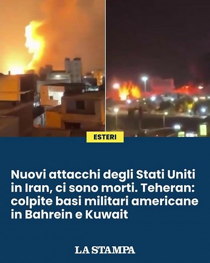Nuovi attacchi USA in IRAN. TEHERAN: colpite basi militari americane in BAHREIN e KUWAIT