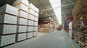 Factory for the production of parquet board. Manufacture of flooring, parquet processing