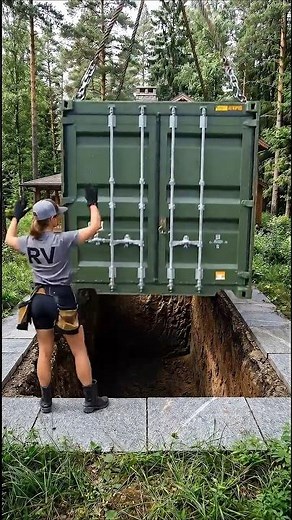 I Built Secret 😱 Forest Bunker Under My Wooden House Front Door 🤯 #diy