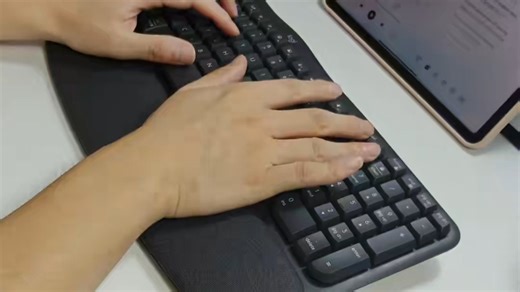 WAVE KEYS 罗技人体工程学键盘 真正的办公好物 #罗技人体工程学系列 #好室发生#办公好物