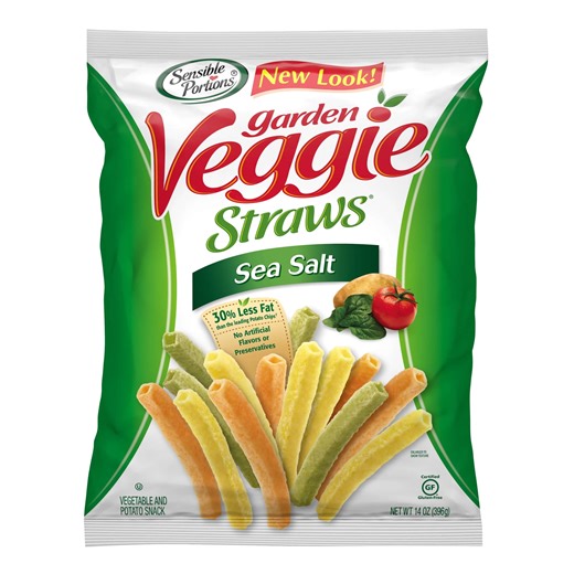 Sensible Portions Garden Veggie Straws, Sea Salt, 14 oz