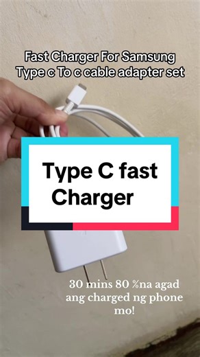 Replying to @JONINIMOTO❤️ samsung fast charger type c that can full charge your drain phone within half hour #samsungcharger #typec #chargertypec
