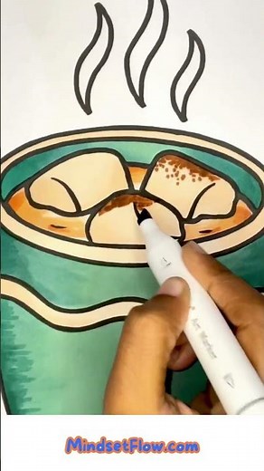 Add This Warm and Calming Page to Your Collection | Flavor Frenzy Food Coloring Book