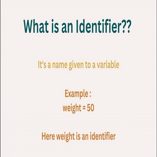 what is an identifier in python?