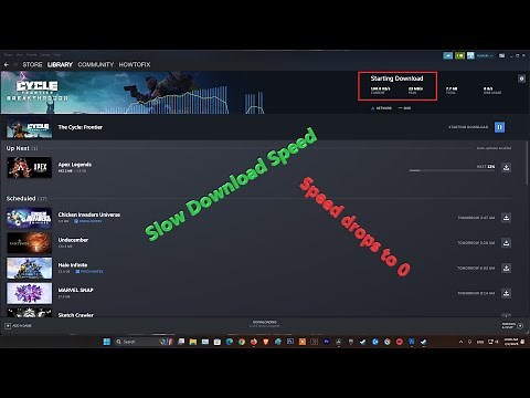 Fixed Steam Slow Download Speed | Speed drops to 0