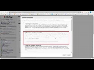 REDCap Tutorial Supplementary Video A: Advanced Project Setup Page