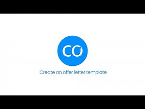 Offer Letters #1- How to create an offer letter template in Comeet