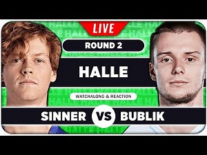 SINNER vs BUBLIK • ATP Halle 2025 • LIVE Tennis Watchalong