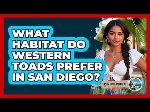 What Habitat Do Western Toads Prefer In San Diego?