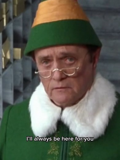 Bob Newhart Singing in Elf Movie Scene