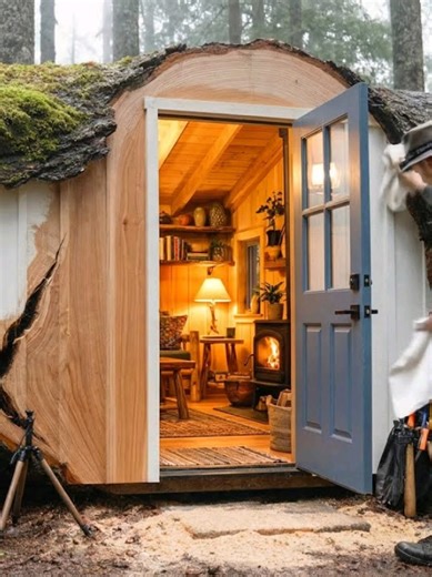 Building a Mini House in the Forest: A Unique ASMR Experience