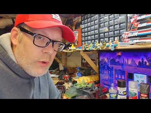 Custom painting GI Joe vehicles.