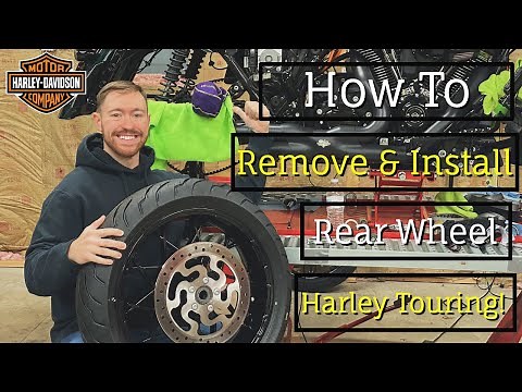 How to: Remove & Install a Rear Tire on a Harley Davidson Touring Motorcycle