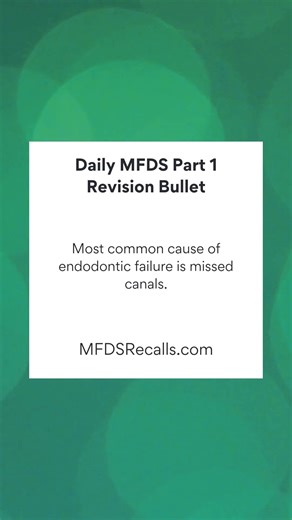 MFDS Part 1 Daily Revision Bullet