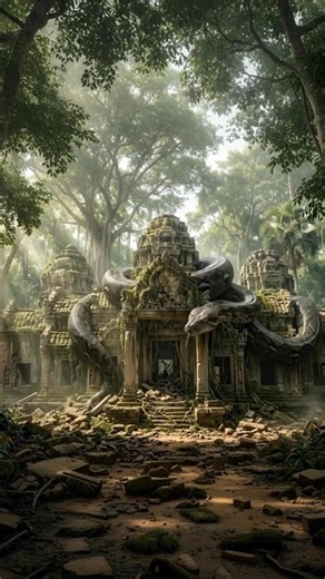 Abandoned Jungle Temple Restored… Then a Giant Snake Took Over 🐍