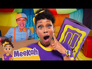 Blippi & Meekah's Great Big Fort Building Challenge! | Blippi & Meekah Educational Videos