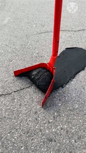 Asphalt crack filling is oddly satisfying! Partner: Whoopee | DeMilked