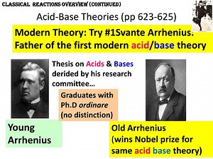 Acid-Base Theories ( pp 623-625) - SlideServe