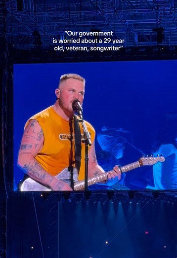 Homeland security called him after this song released. 🧐 . #badnews #zachbryan #zb #zachbryanconcert #withheavenontop