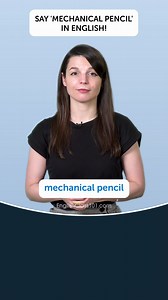 Are you a fan of precise writing? ✍️ The "mechanical pencil" is a favorite tool for many. Let’s learn how to use this word in your English vocabulary! 🌟 Example Sentences: "She always uses a mechanical pencil for drawing." "I prefer mechanical pencils over regular ones." ⬇️ ⬇️ 🌟 Want to speak English fluently? Sign up for a free lifetime account here: https://bit.ly/3X6oiek #EnglishLearning #LearnEnglish #OrangeColor #EnglishVocabulary #EnglishLessons #LanguageLearning #SpeakEnglish #EnglishCl
