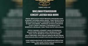 Konsert Lagenda Nada Murni ditangguh, promosi gagal capai sasaran | Harian Metro