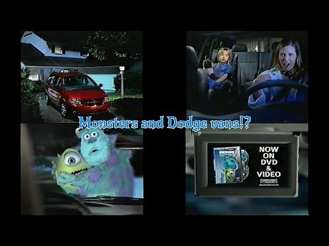 Dodge Caravan commercial - Monsters Inc. on DVD Tie in (2002)