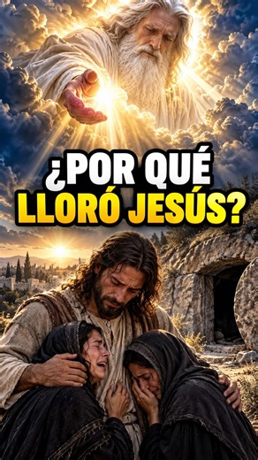 ¿Por qué JESÚS LLORÓ por Lázaro? 😭 #Jesus #Dios #Biblia #Fe