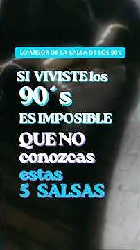 Top 5 90s SALSA songs you still know by heart 🔥 | Romantic Salsa