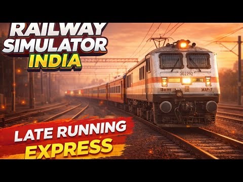 Late Running Express 🚨 | Railway Simulator India Gameplay | Full Speed Recovery Run
